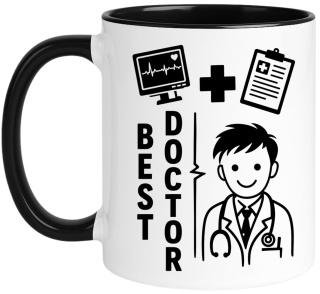 Kubek z nadrukiem śmieszny prezent dla lekarza doktora - Best Doctor