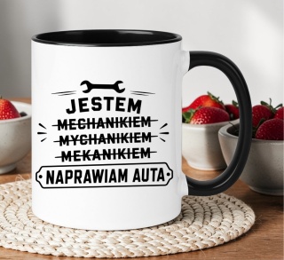 Kubek z nadrukiem śmieszny prezent dla mechanika
