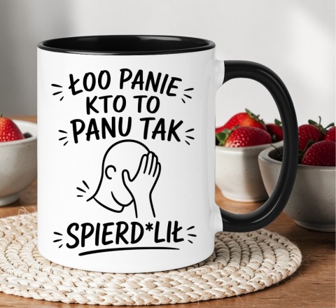 Kubek z nadrukiem śmieszny prezent na różne okazje - Łoo Panie...