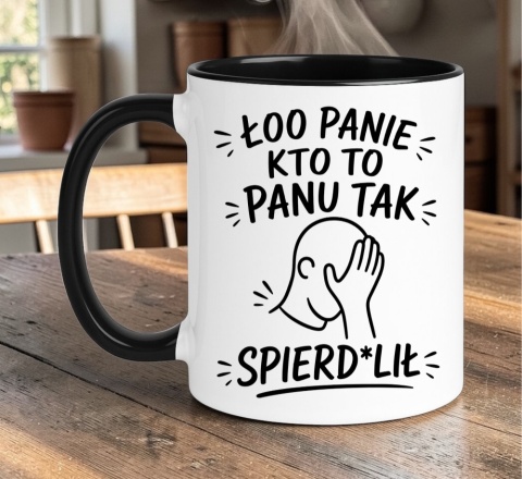 Kubek z nadrukiem śmieszny prezent na różne okazje - Łoo Panie...
