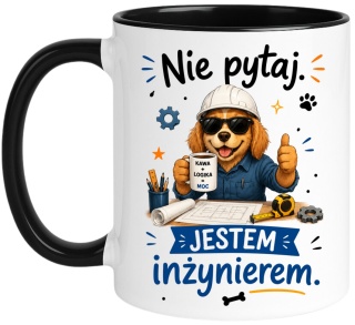Kubek prezent Pan INŻYNIER śmieszny nadruk upominek zakończenie studiów
