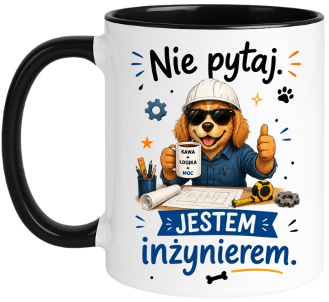 Kubek prezent Pan INŻYNIER śmieszny nadruk upominek zakończenie studiów