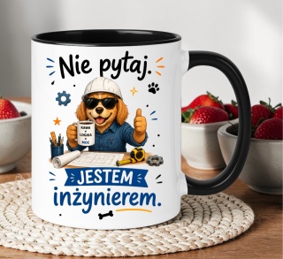 Kubek prezent Pan INŻYNIER śmieszny nadruk upominek zakończenie studiów