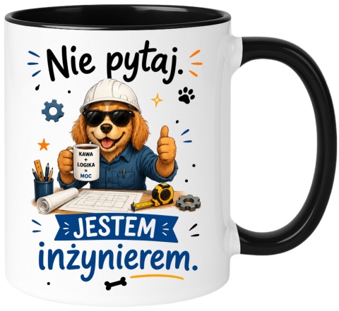 Kubek prezent Pan INŻYNIER śmieszny nadruk upominek zakończenie studiów