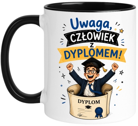 Kubek prezent Pan MAGISTER śmieszny nadruk upominek zakończenie studiów