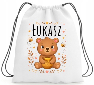 Worek na buty kapcie Plecak do Szkoły Przedszkola z imieniem Dziecka wzory