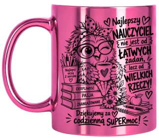 Kubek z nadrukiem prezent Dzień Nauczyciela dla Wychowawczyni Nauczycielki