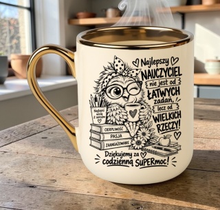 Kubek z nadrukiem prezent Dzień Nauczyciela dla Wychowawczyni Nauczycielki
