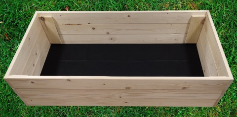 Warzywniak drewniany Zielnik Skrzynia na warzywa Inspekt Grządka 120x60x27